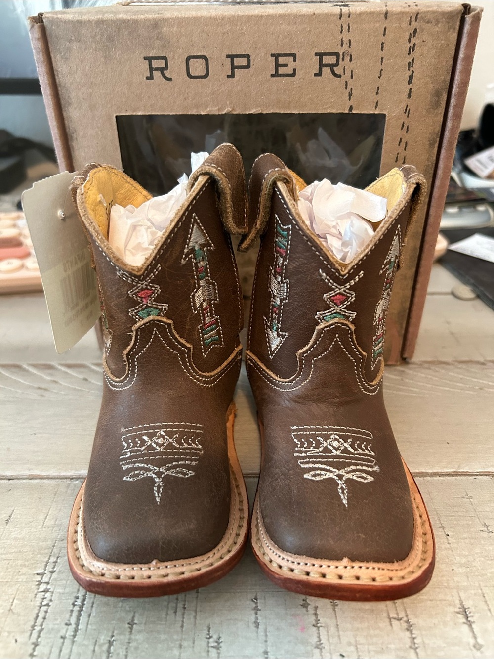Roper Cowbabies Infant size 2 Boots NEW